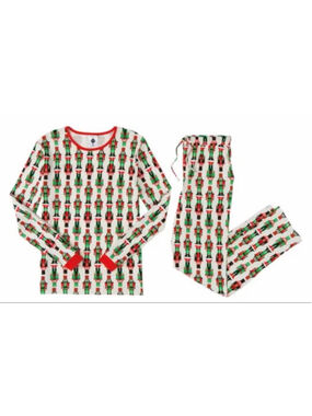 NEW Merry Moments 100% Cotton Holiday Pajama Set XL